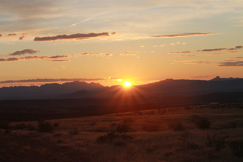 Sunrise over the Mojave...., desert, sunrise, morning, mojave, HD wallpaper