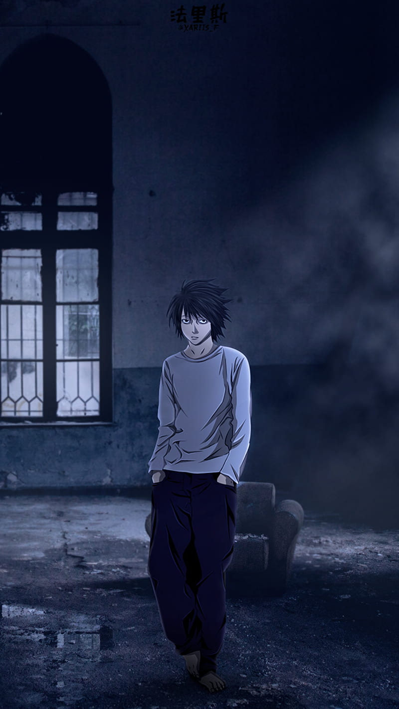 Death Note L Amoled Wallpapers - Dark Anime Wallpapers iPhone