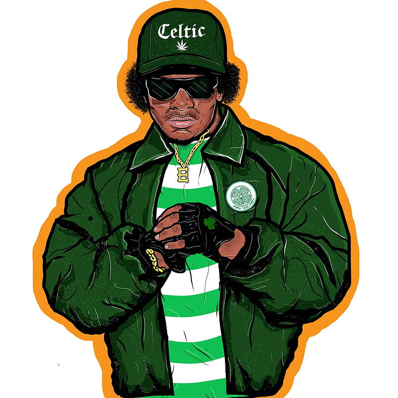 Eazy E Celtic FC, celtic fc, cfc, eazy e, glasgow, hip hop, rap, scotland, HD phone wallpaper