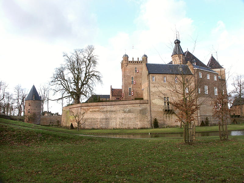 Dutch Castle Huis Bergh, netherlands, medieval, dutch, tower, middle ages, castle, holland, HD wallpaper