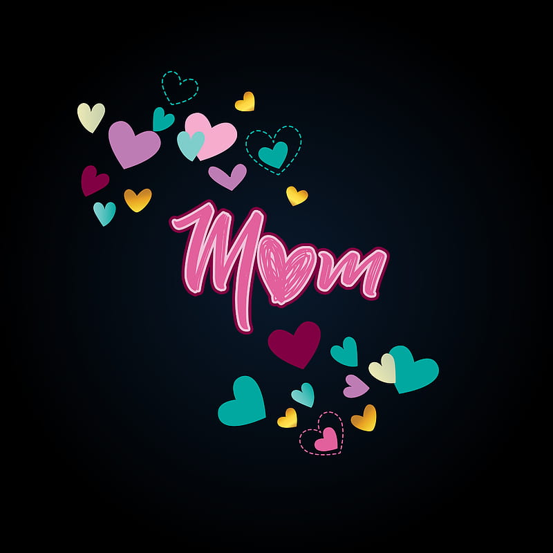 I love you Mom, Happy Mother's day, drawings, heart, love my mom, mommy,  mother, HD phone wallpaper | Peakpx