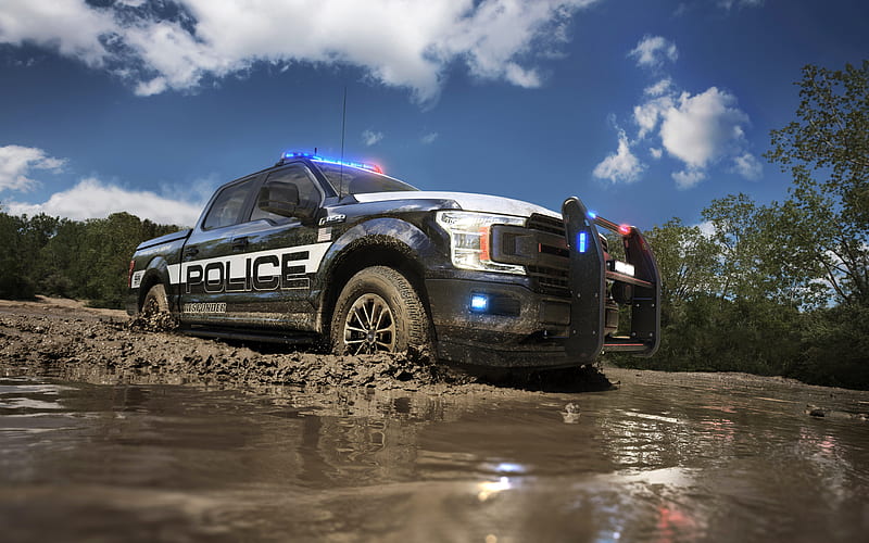 Ford F-150 Police Responder 2018 cars, police cars, Ford F-150, SUVs, Ford, HD wallpaper