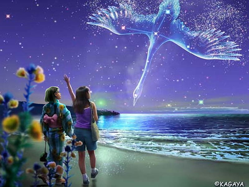 Swan Constellation Kagaya Fantasy Water Bird Copil Children Swan Sea Hd Wallpaper Peakpx