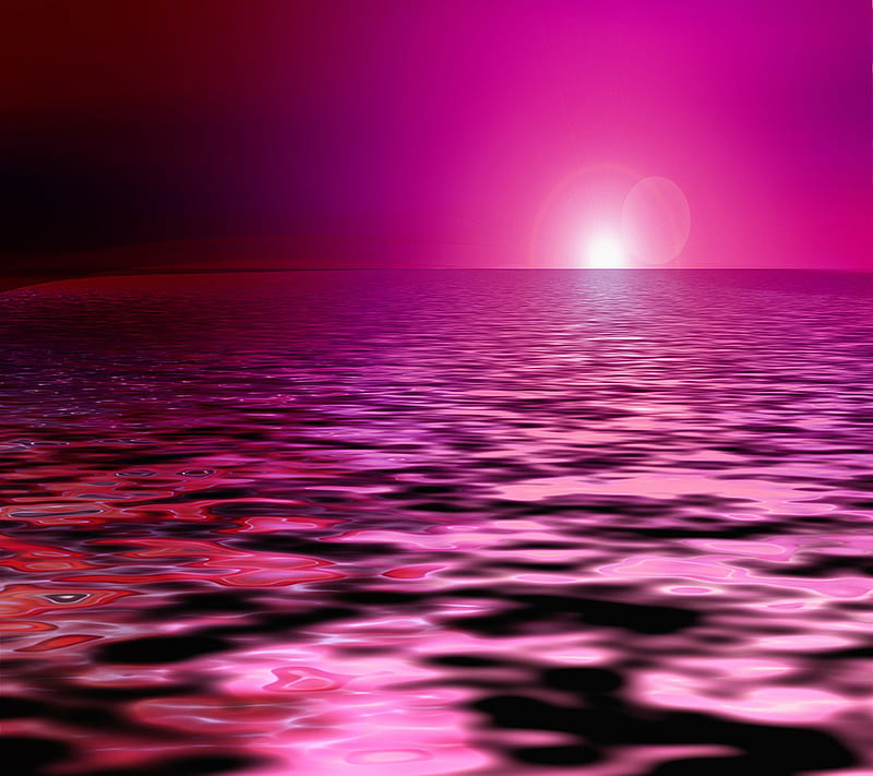 Pink Sea, HD wallpaper