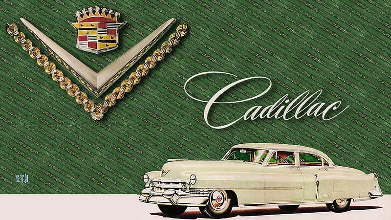 1951 Cadillac vintage ad art 1, General Motors, Cadillac, Vintage Cadillac advertisement, 1951 Cadillac, Cadillac , Cadillac Background, HD wallpaper