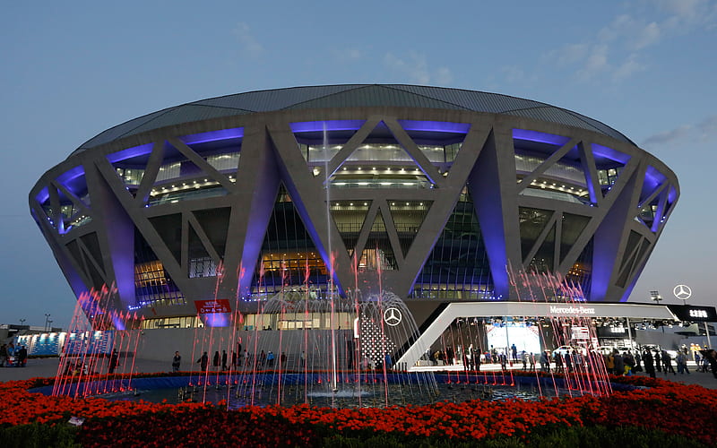 Beijing, Diamond Court, China National Tennis Center, China, tennis arena, center court, modern stadium, HD wallpaper