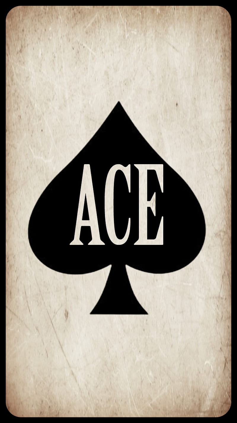 ACE 1, card, old, spade, HD phone wallpaper