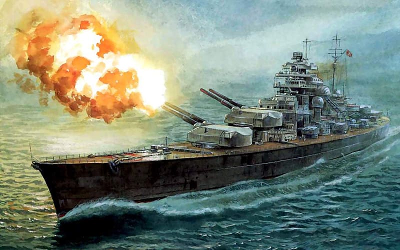 Battleship, Military, German Battleship Bismarck, HD wallpaper