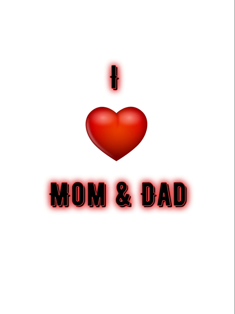 Mom Dad, heart, love, HD phone wallpaper | Peakpx