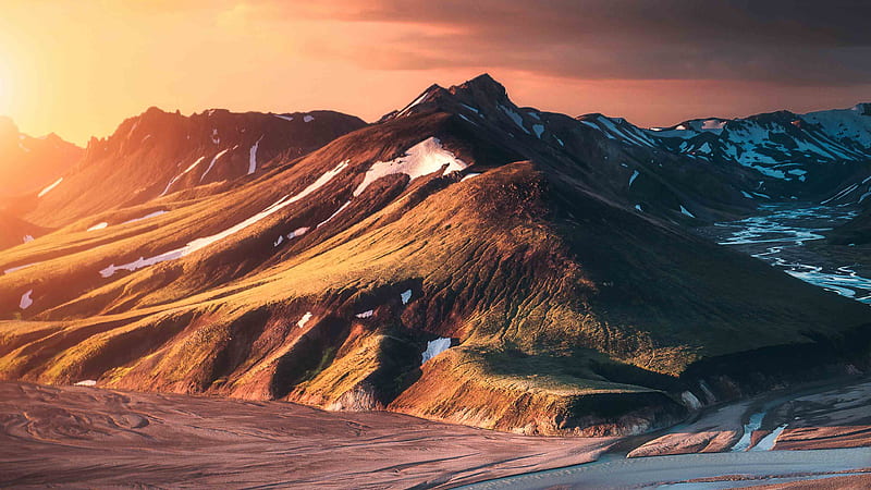 Iceland Sunset , sunset, iceland, nature, HD wallpaper