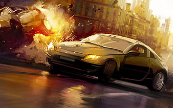 Racing game The Wheelman deadly drivers, HD wallpaper