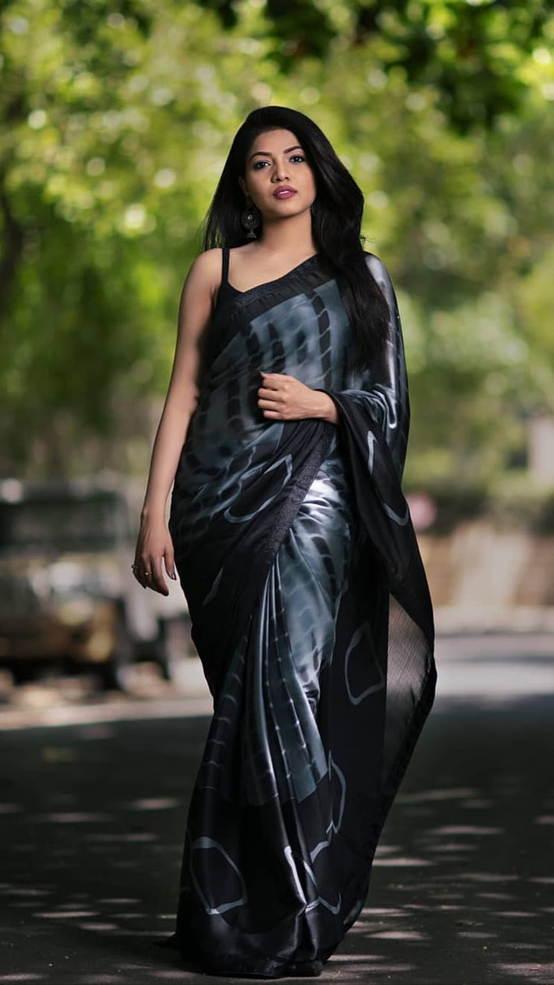 Kaashima Rafi, black dress, actress, beautiful, dress, tamil, beauty, south  india, HD phone wallpaper | Peakpx