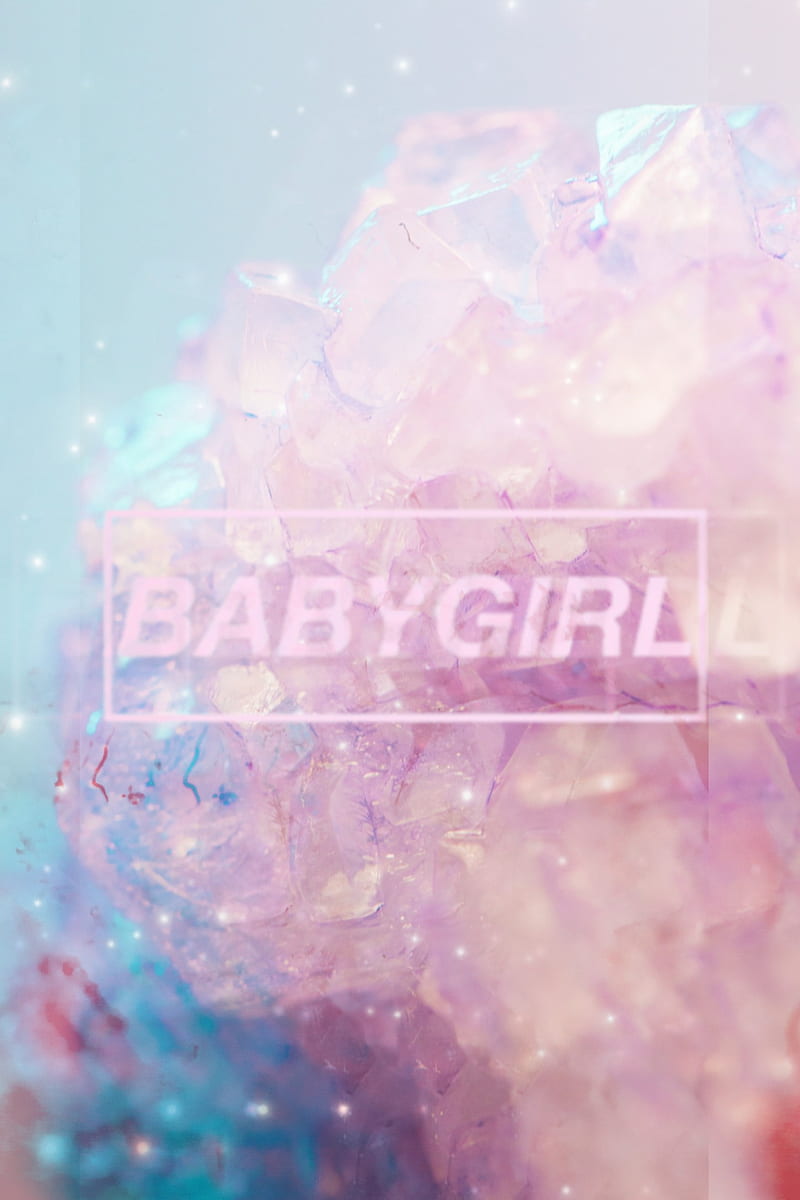 Crystal baby, girl, glitch, happy, pastel, quote, quotes, saying, sayings, HD phone wallpaper