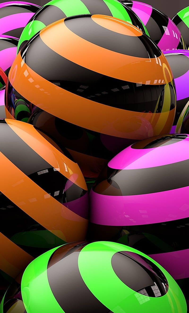 Bolas rayadas, bola, color, Fondo de pantalla de teléfono HD | Peakpx