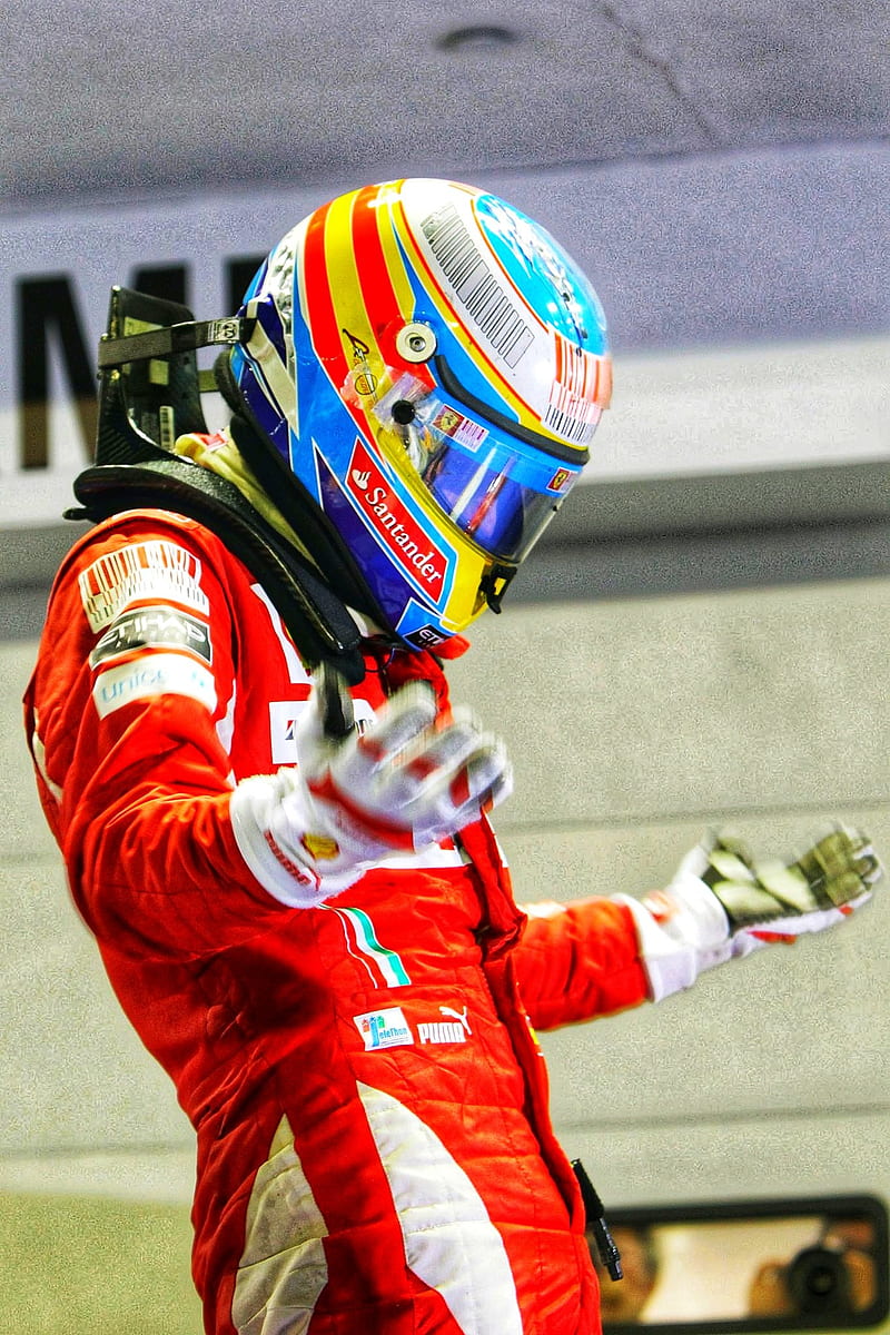 Alonso , f1, ferrari, formula 1, HD phone wallpaper