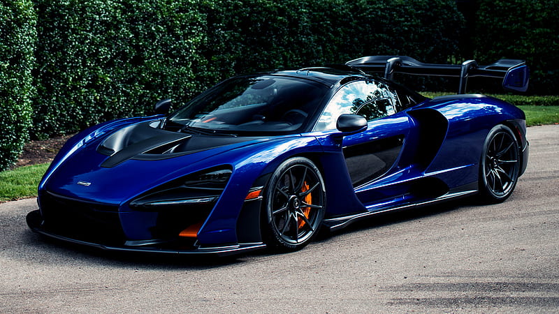 McLaren, McLaren Senna, Blue Car, Car, Coupé, Sport Car, HD wallpaper