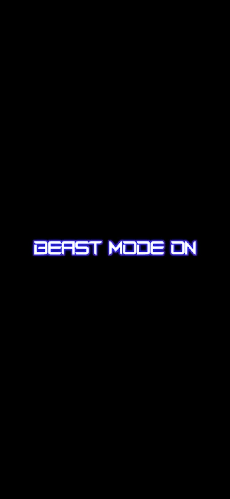 Beast mode on, amoled, art, black, gaming, logo, neon, pubg, samsung, HD phone wallpaper