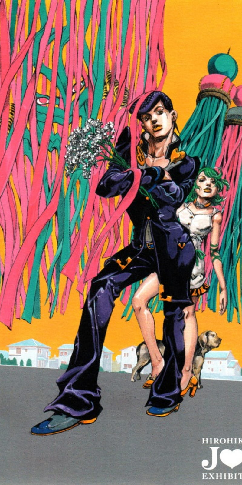 Josuke, jojo, manga, parte 4, HD phone wallpaper