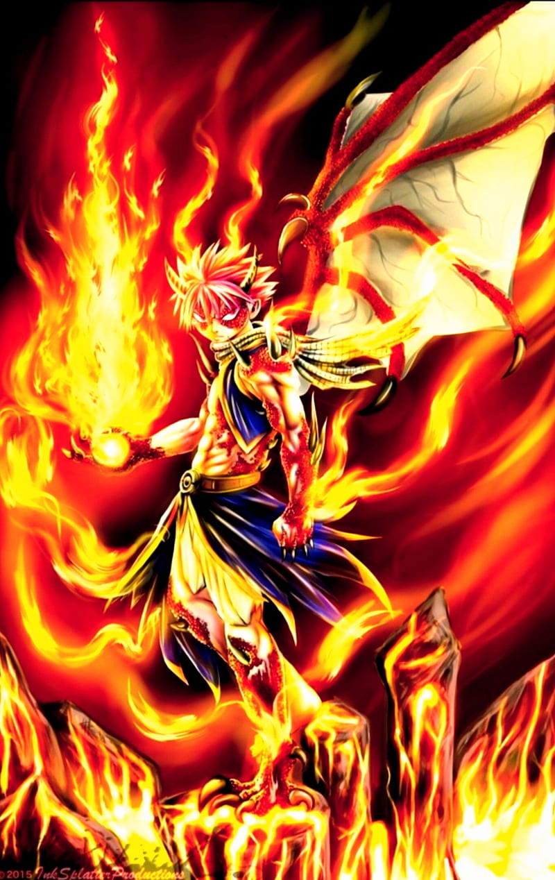 Fairytail , dragon force, natsu, HD phone wallpaper