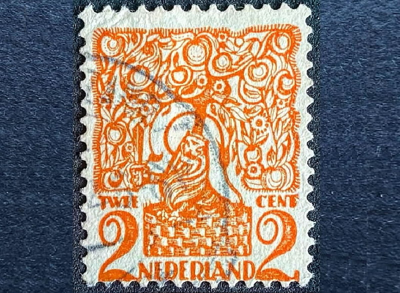 Nederland stamp, stamp, philately, Nederland, ephemera, plants, HD wallpaper