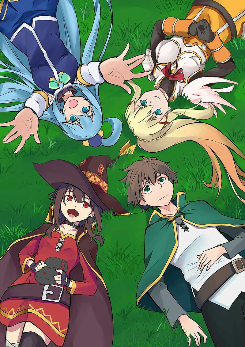 Download Enjoy the Adventures of KONOSUBA with Aqua, Megumin, Darkness and  Kazuma Wallpaper