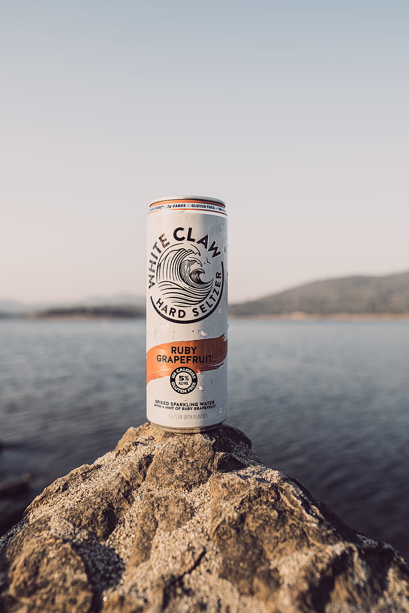 Collins Lake, white claw, can, HD phone wallpaper