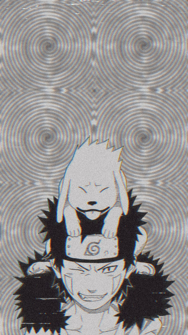 Kiba, naruto, akamaru, inuzuka, kiba inuzuka, naruto shippuden, HD phone wallpaper