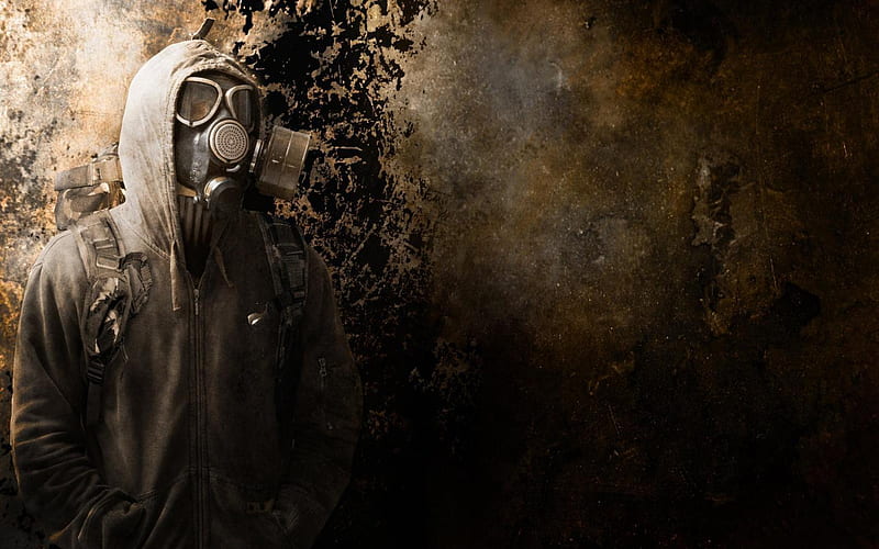 gasmask, soldier, radiation, mask, poison, gas, HD wallpaper