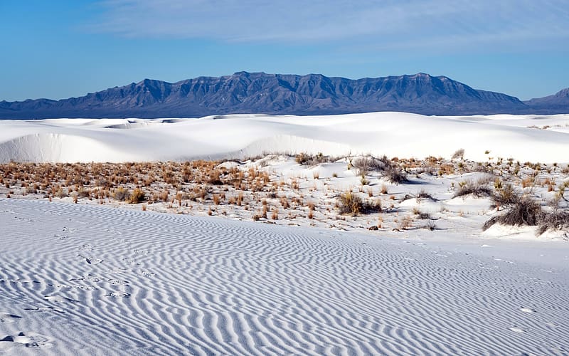 Drought White Sands New Mexico USA, HD wallpaper