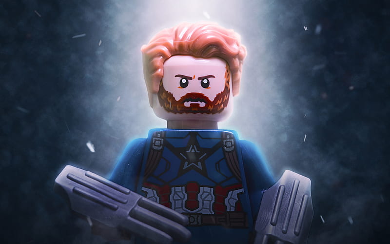 Captain America 2017 movie, 3d-animation, The LEGO Movie, HD wallpaper