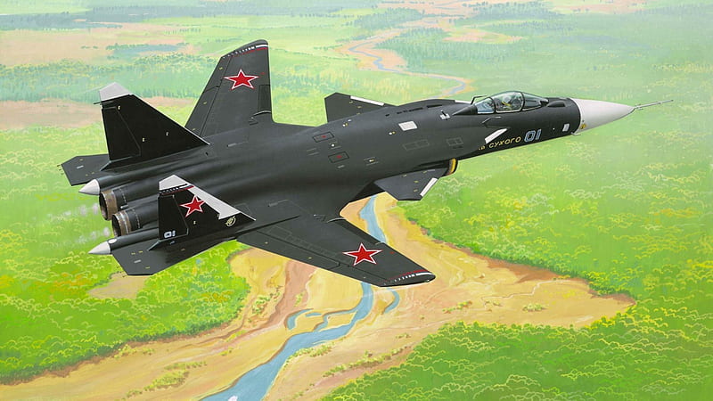 su-47-berkut-c-37-firkin-swept-wing-fighter, fighter, firkin, 47, wing, 37, berkut, c, swept, su, HD wallpaper
