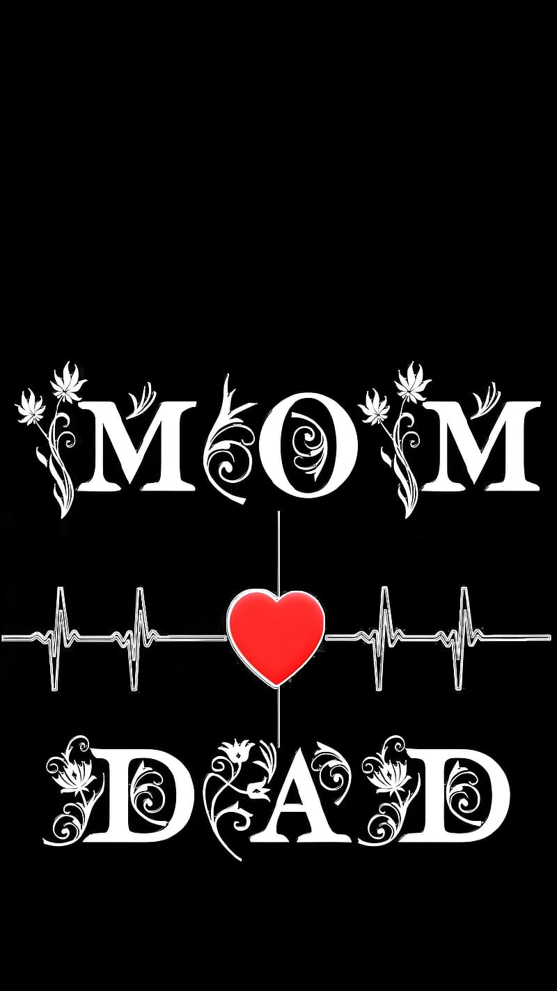 I Love You Mom And Dad Wall 1188682 PNG PNGio [1060x828] for your , Mobile  & Tablet, black mom and dad HD wallpaper | Pxfuel