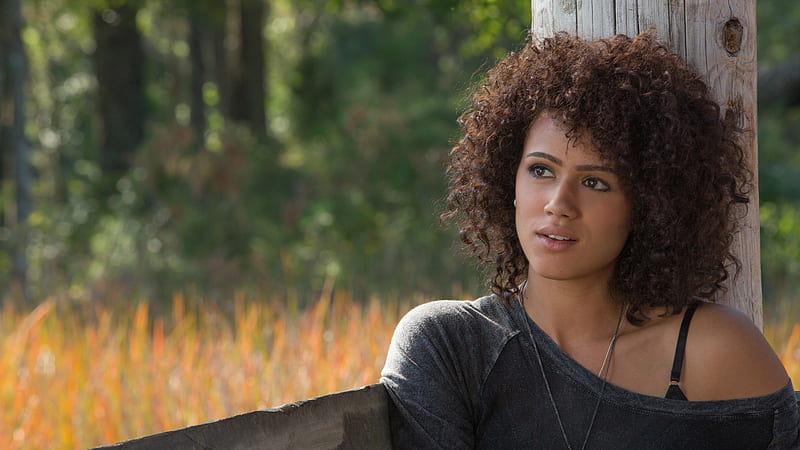 Nathalie Emmanuel Ramsey With Curl Hair Fast And Furious 7, HD wallpaper