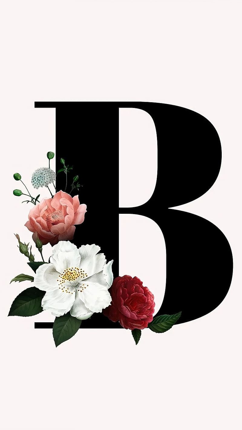 B Name, B Flower, Flower, Letter B, Hd Phone Wallpaper | Peakpx