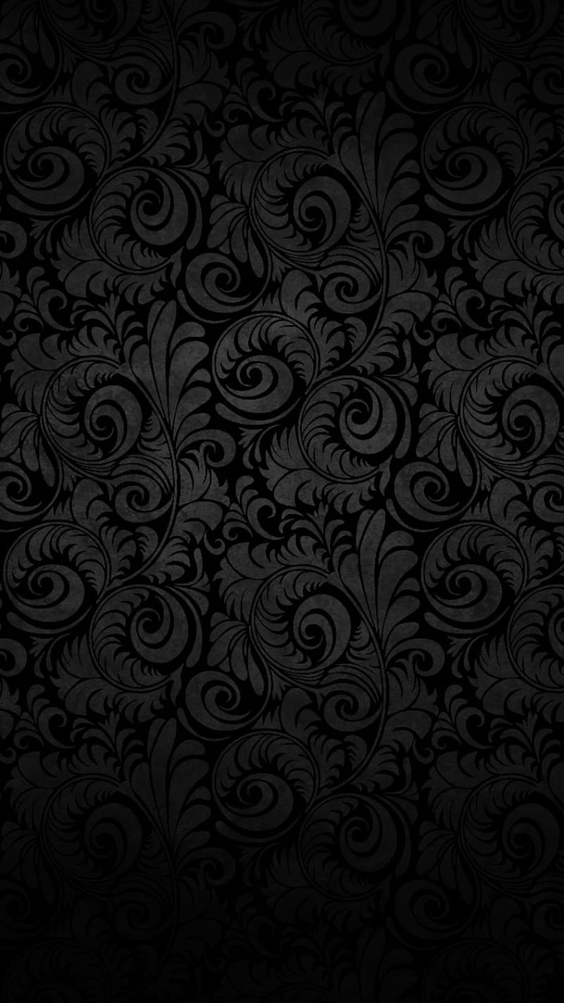 Black Flowers, black, dark, flowers, HD phone wallpaper