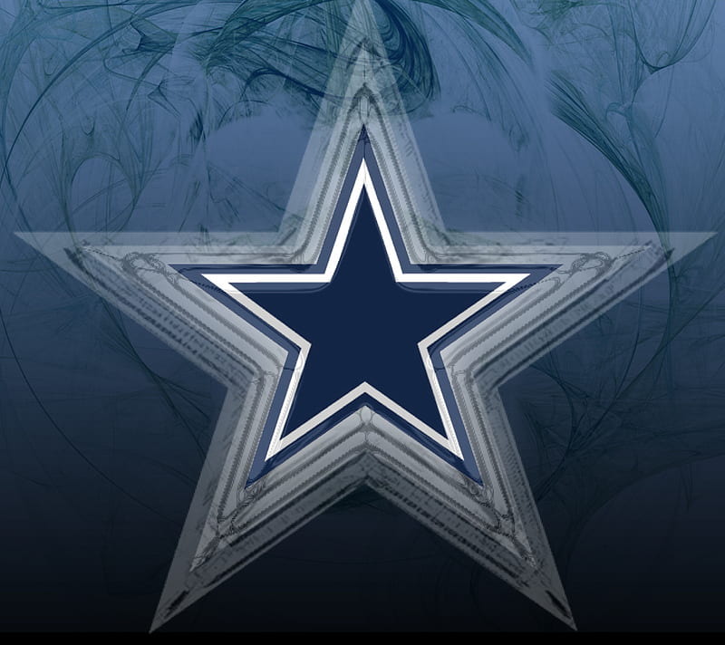 Download Dallas Cowboys Blue Star Light Effect Wallpaper
