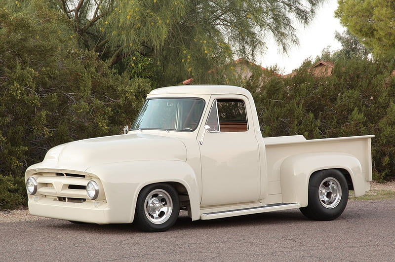 1953-Ford-F-100, Classic, White, 1953, Truck, HD wallpaper | Peakpx