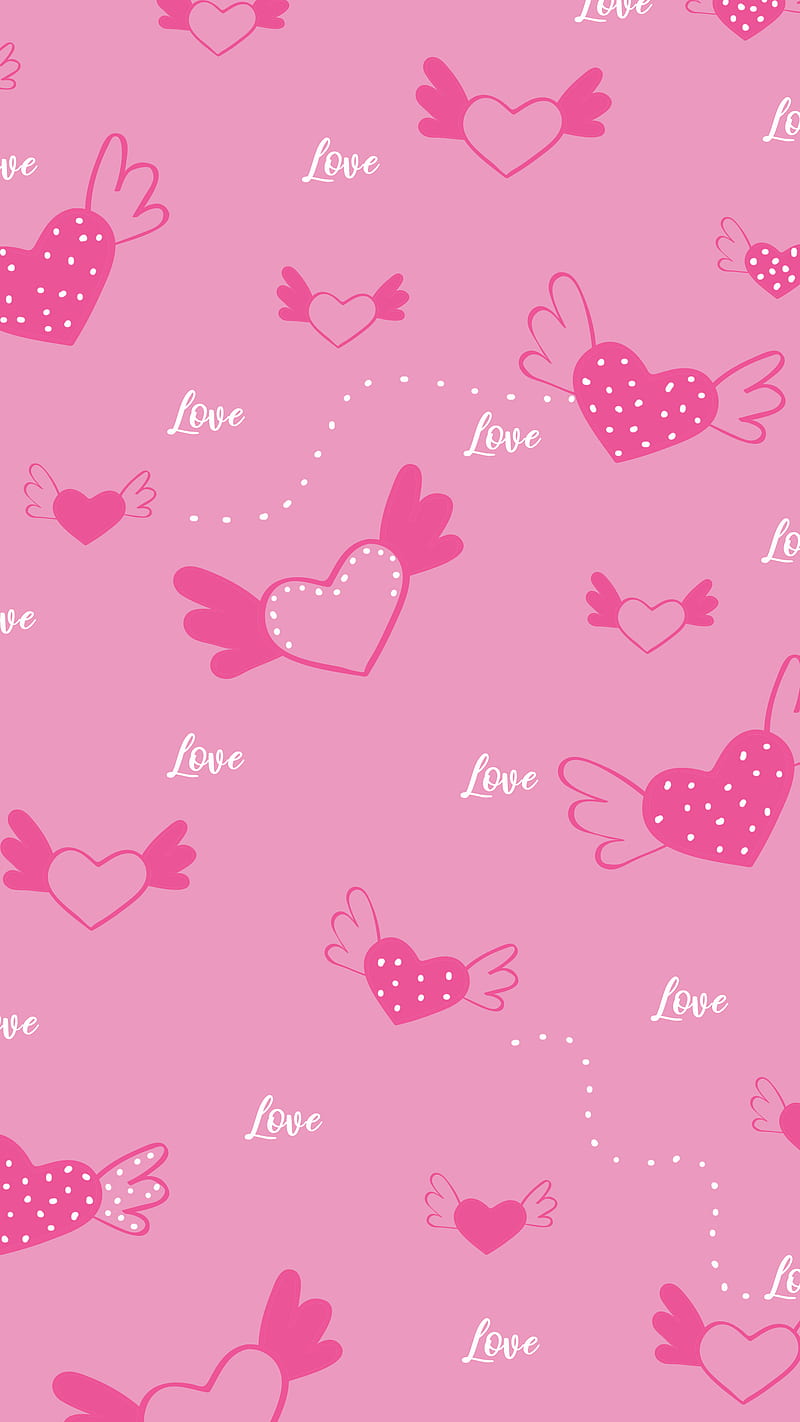 Pink hearts love, crush, cute, heart, corazones, in love, love ...