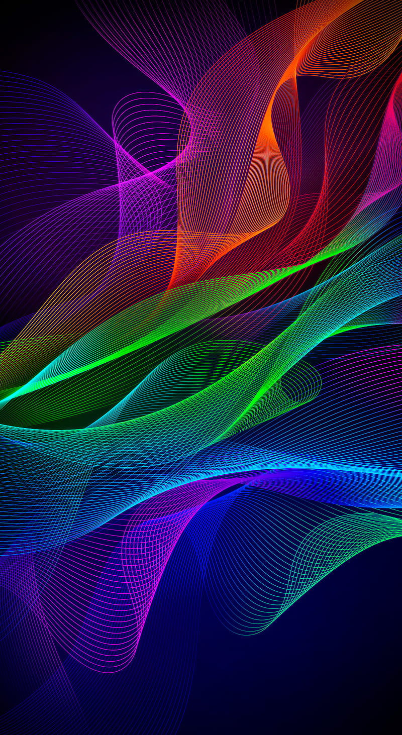 Razer Phone Wall, 7itech, abstract, colours, fish, papers, HD phone wallpaper