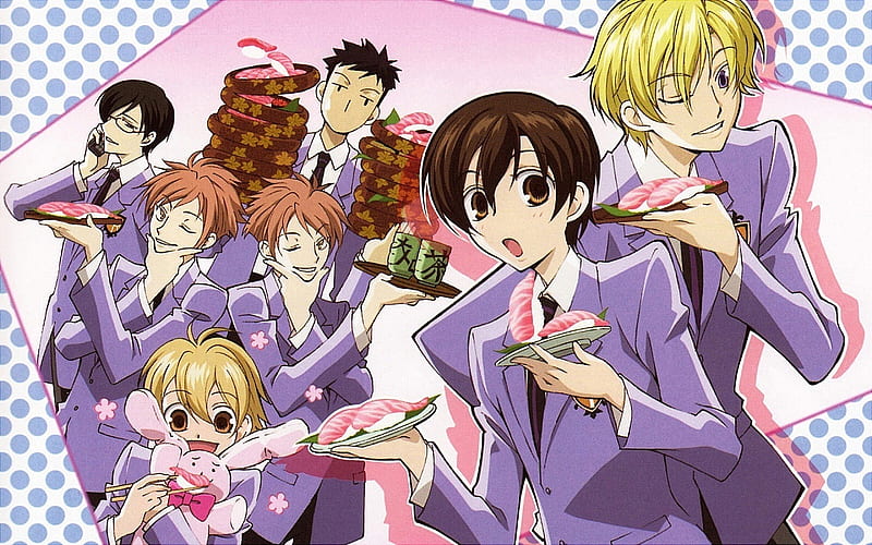 Anime mangá ouran clube de acolhimento da escola secundária fujioka haruhi  tamaki suou rei kyoya ootori mel parede rolagem cartaz hd impressão  decoração arte - AliExpress