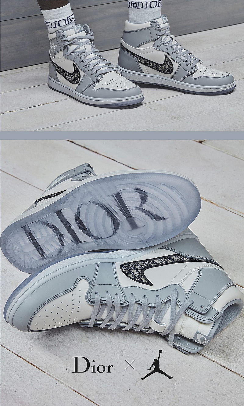 Jordan x Dior, air, huawei, iphone, nike, oneplus, samsung, sneaker, xiaomi, HD phone wallpaper