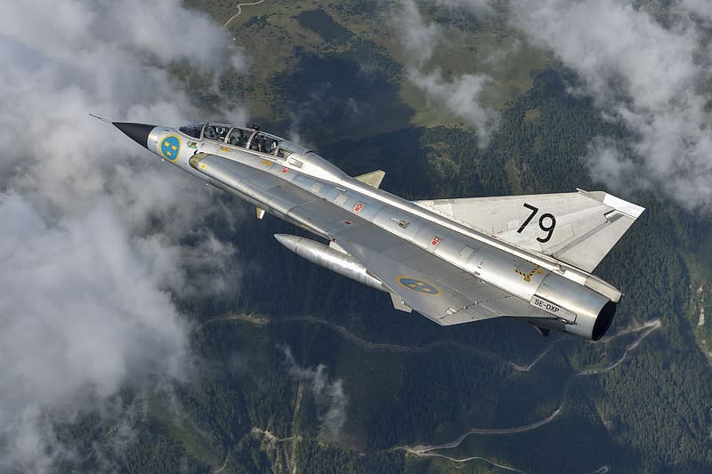 Aircraft, Military, Jet Fighter, Warplane, Saab 35 Draken, Jet Fighters, HD wallpaper