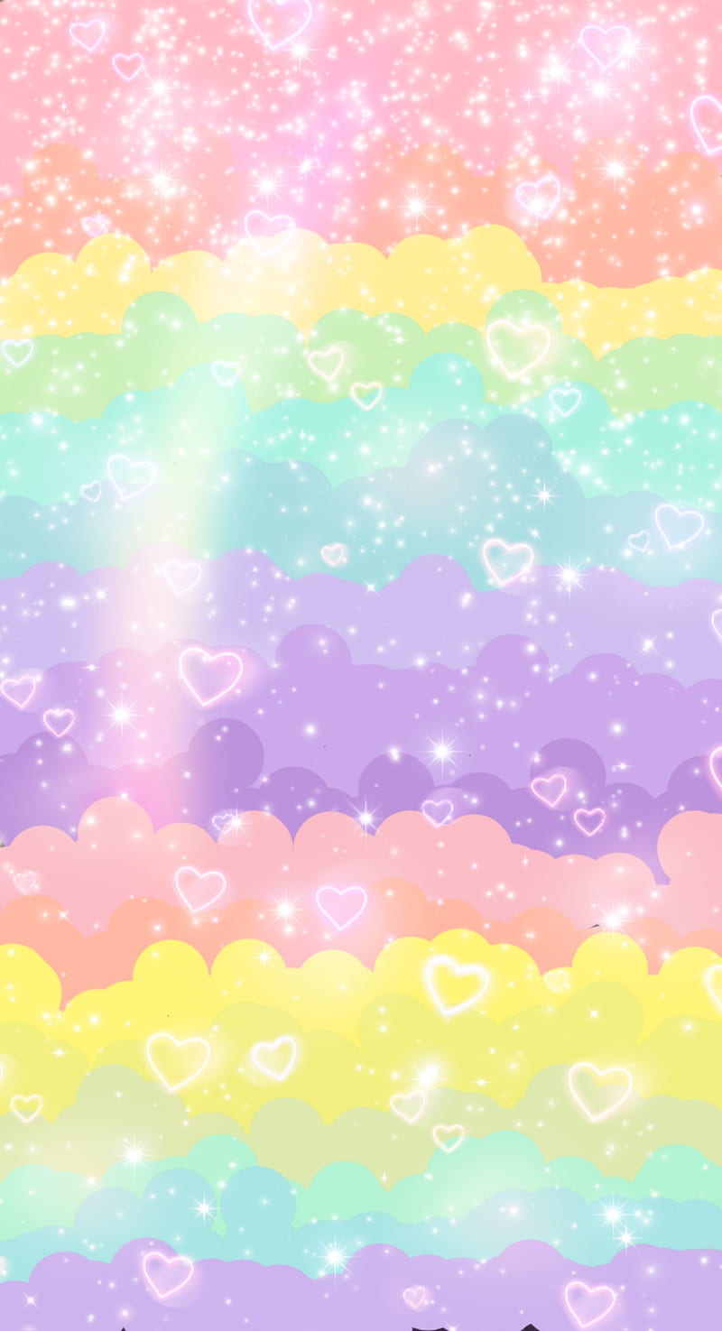 Glitter rainbow, carp, maddie, HD phone wallpaper