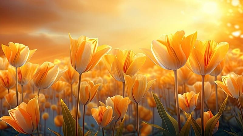 Yellow Tulips, Yellow, Flowers, Tulips, Blooming, HD wallpaper | Peakpx