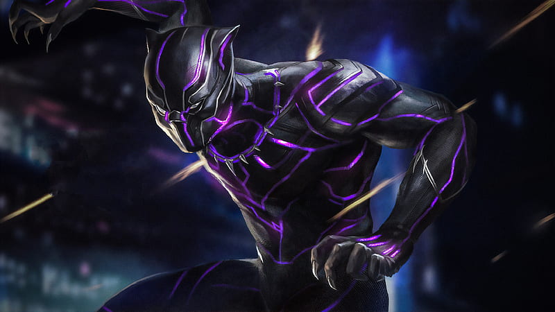 Black Panther New, black-panther, superheroes, artwork, artstation, HD wallpaper