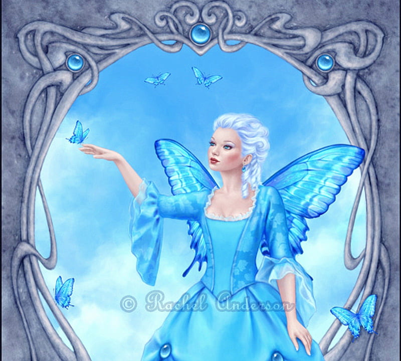 ..Gemstone of December.., pretty, December, background, blue topaz, angels, women, fantasy, paintings, bright, drawings, butterfly designs, wings, lovely, jewelry, cute, birthstones, cool, dress, Zircon, charm, bonito, digital art, valuable, hair, Turquoise, fairies, gemstones, girls, blue, animals, female, model, colors, butterflies, precious, weird things people wear, lady, HD wallpaper