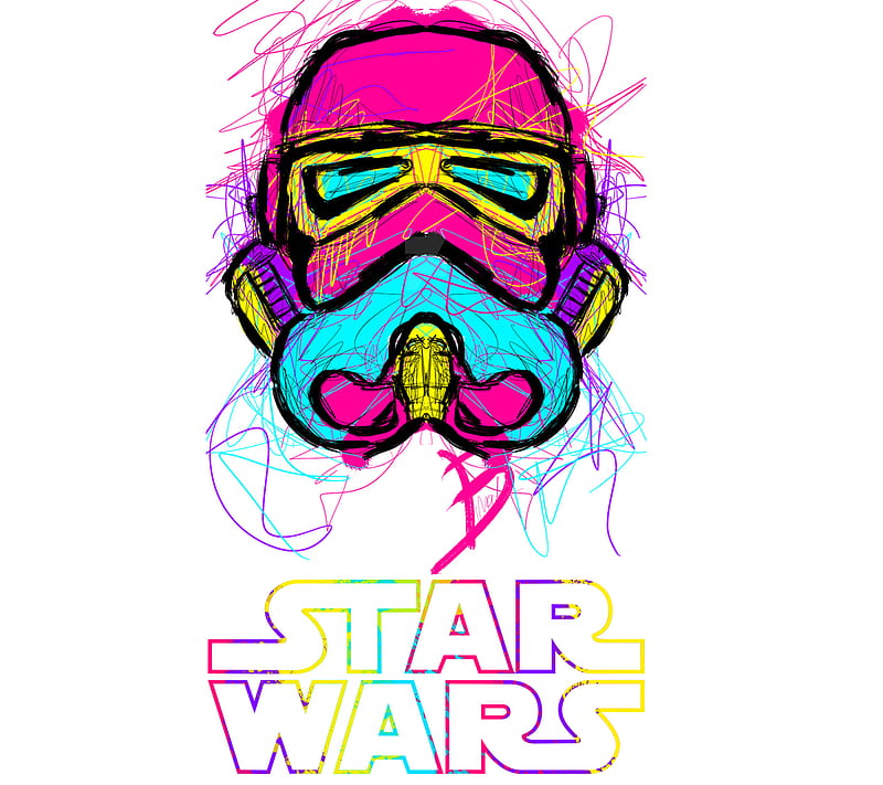 Star Wars ART, cool, force awakens, galaxy, nice, star wars, HD wallpaper