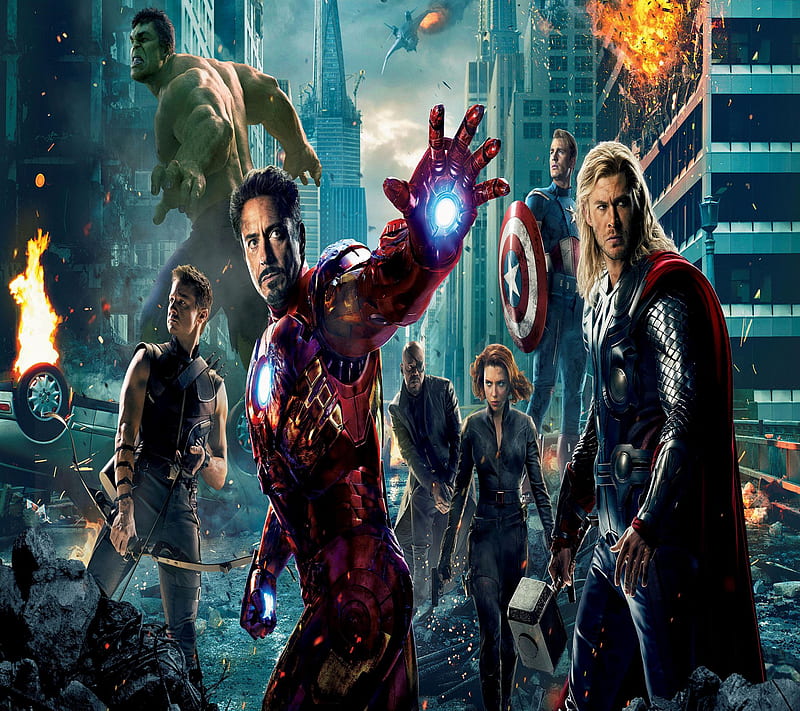 Avengers, avengers 2, capitan america, hulk, ironman, thor, HD wallpaper