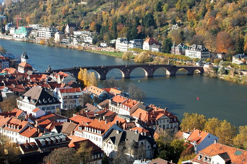 Heidelberg, Germany, architecture, cityscapes, germany, bridges, HD wallpaper