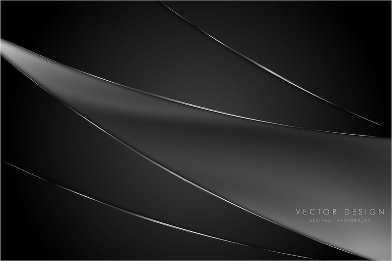 Elegant dark gray metallic background with silk. 1339939 Vector Art at Vecteezy, Metallic Abstract, HD wallpaper